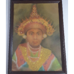 Indonesische school, Mooie man, achter glas